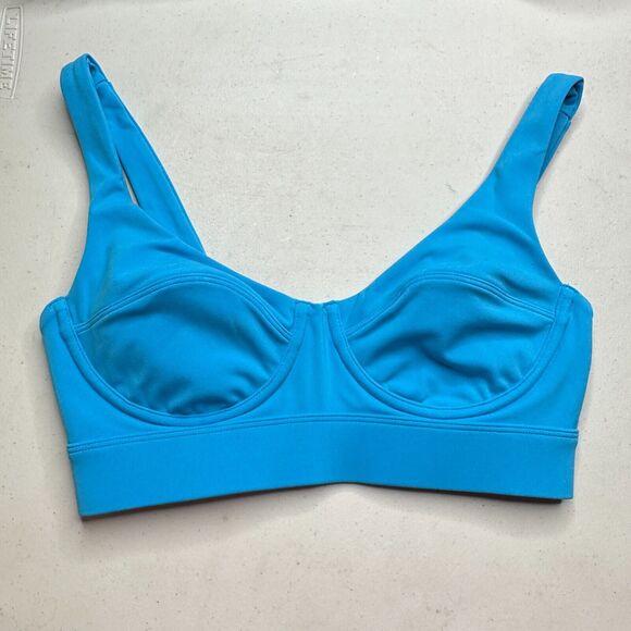 New L*Space Active Tryout Sports Bra ELB Blue Women's Small NWT Underwire - Picture 2 of 12